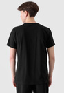 Koszulka Męska 4F T-shirt Czarny z nadrukiem 4FRSS24TTSHM2107
