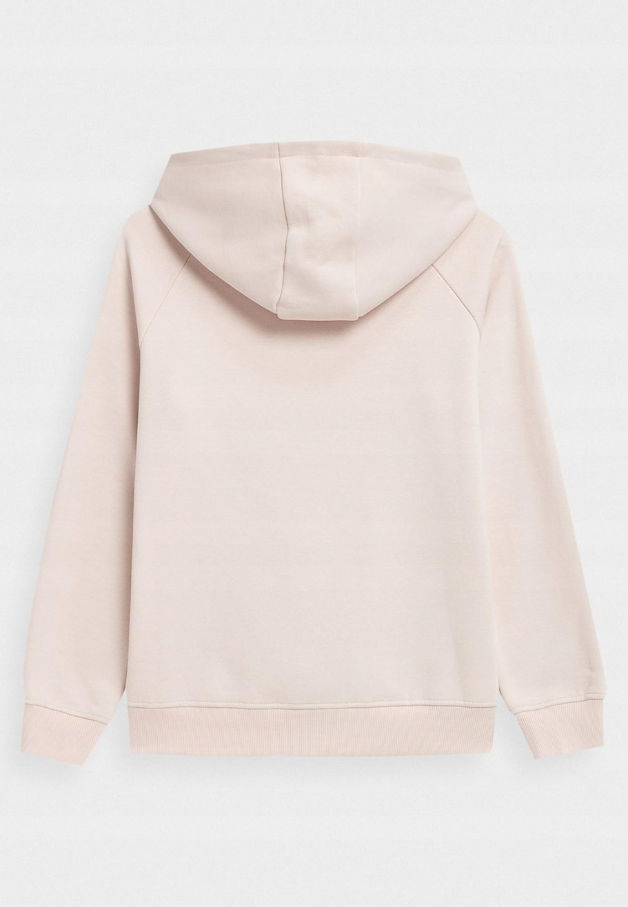 Bluza Dziewczęca 4F z kapturem beżowa