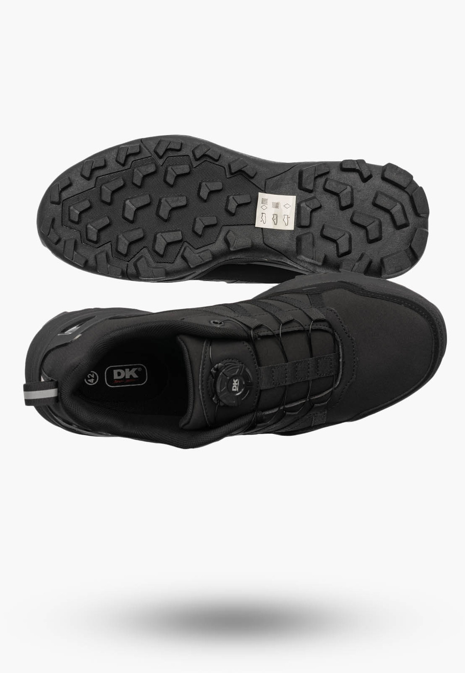 Trekkingowe Buty Męskie DK Softshell Outdoor Sportowe Terenowe Czarne