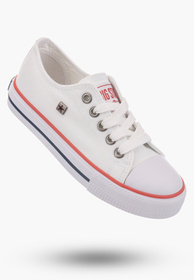 Trampki Dziecięce BIG STAR Białe Buty Sznurowane DD374160