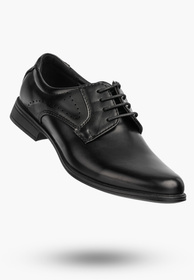 Buty Chłopięce Ekoskóra Eleganckie Wizytowe Komunijne Półbuty Czarne