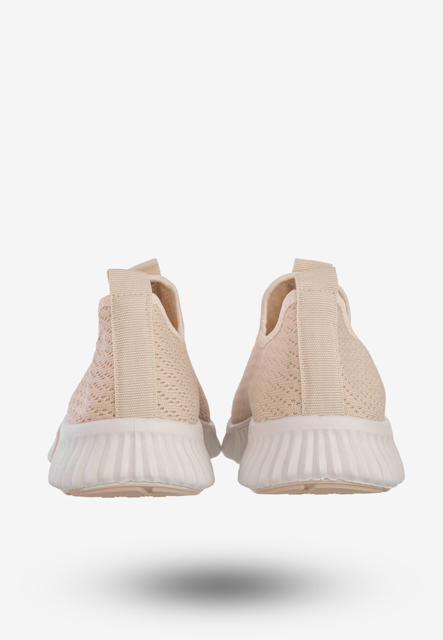 Sneakersy Damskie Wsuwane Buty Sportowe Beżowe Funui QH515-8