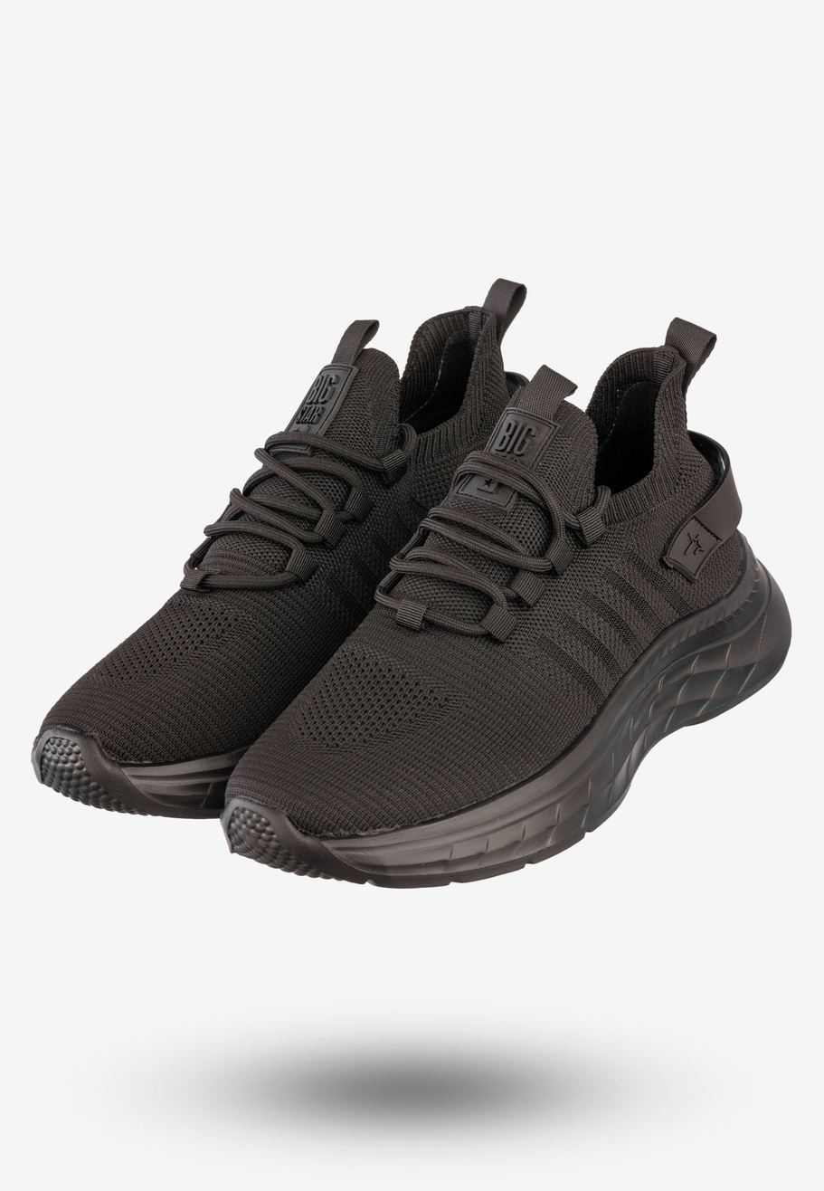 Sneakersy Męskie Buty Sportowe Wsuwane BIG STAR Czarne RR174267