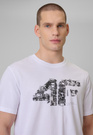 Koszulka Męska 4F T-Shirt Bawełniany Regular Sportowy Biały 4FWSS26TTSHM2659