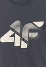 Koszulka Męska 4F Sportowa Bawełniana T-Shirt Regular Grafitowy 4FWSS26TTSHM2667