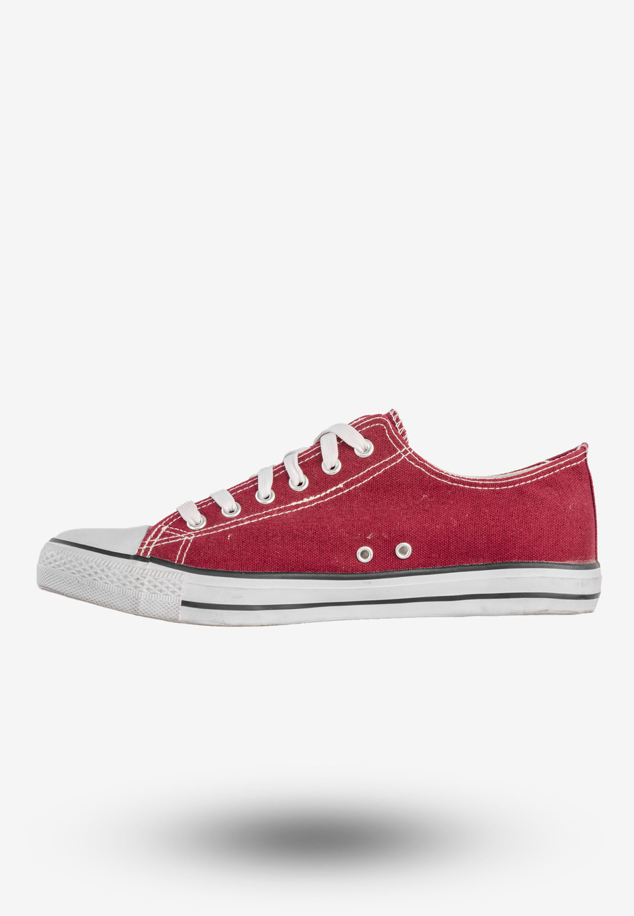 Trampki Męskie Klasyczne Buty Sportowe Tenisówki Burgundowe Sport Star DD46-18