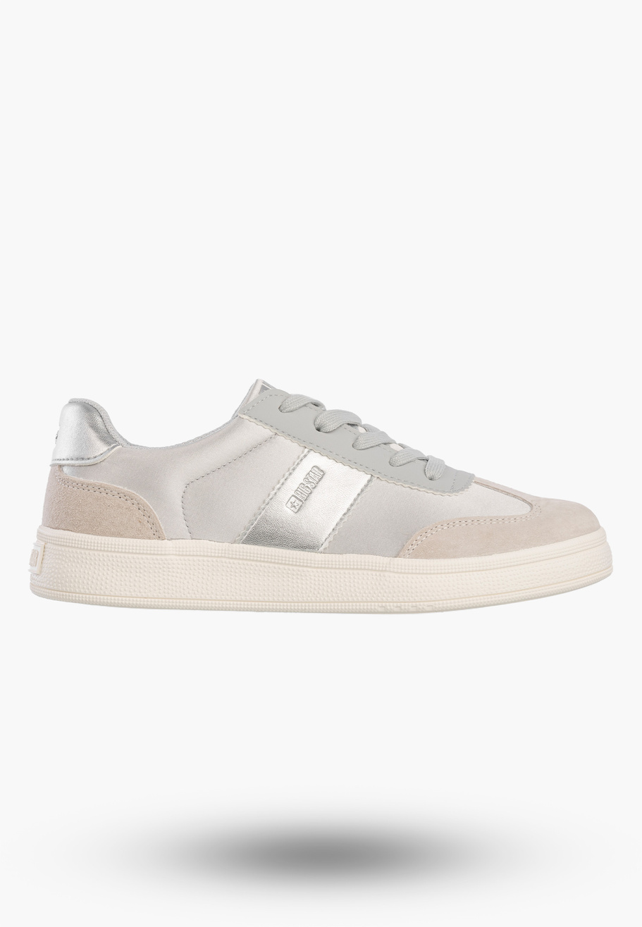 Sneakersy Damskie BIG STAR Buty Sportowe Niskie Casual Szary TT274156