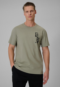 Koszulka Męska 4F Sportowa Bawełniana T-Shirt Regular Khaki 4FWSS26TTSHM2665