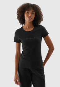 Koszulka 4F damska czarny t-shirt basic