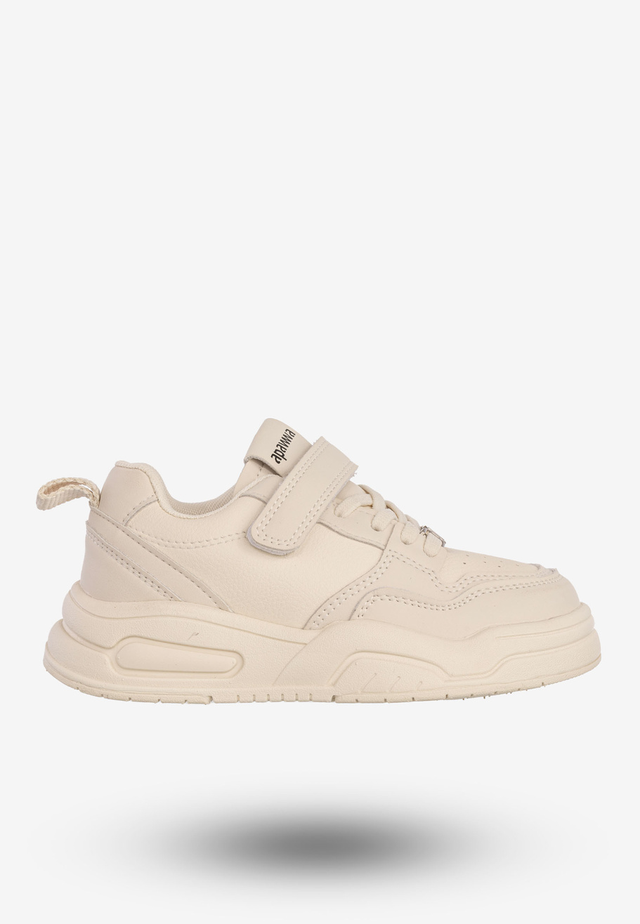 Sneakersy Dziecięce Na Rzepy Buty Sportowe Skórzana Wkładka Apawwa