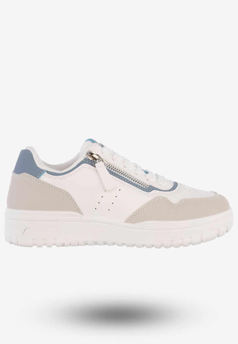 Sneakersy Damskie Ekoskóra Buty Sportowe McBraun Białe PL23233