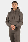 Komplet Dresowy Męski Ocieplany Bluza z kapturem Dresy Basic Khaki