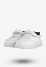 Sneakersy Dziecięce Ekoskóra Na Rzepy Buty Sportowe Białe Apawwa NC18