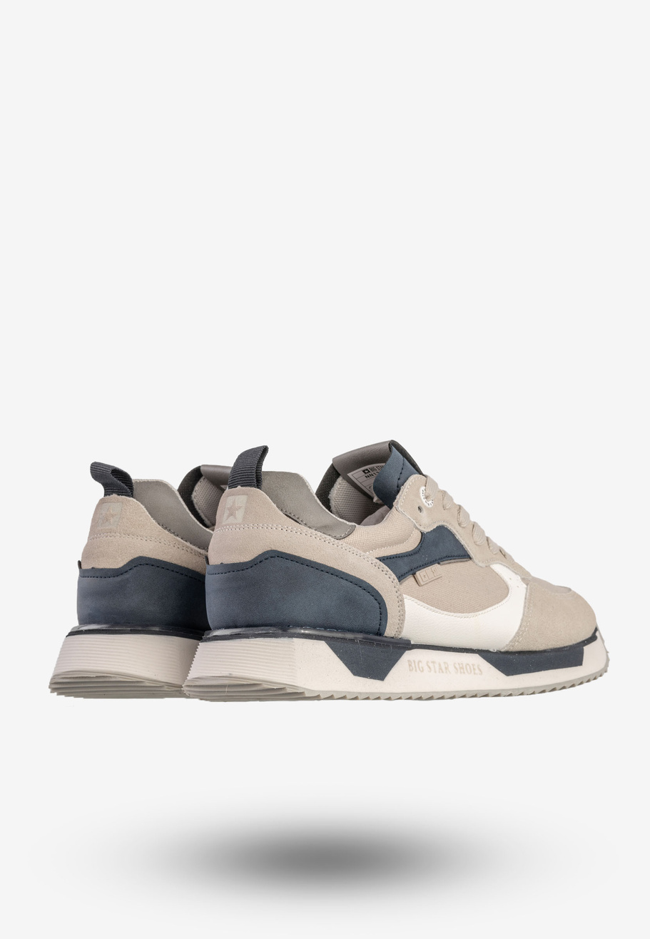 Sneakersy Męskie BIG STAR Buty Sportowe Szare NN174348