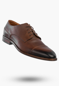 Półbuty Wizytowe Męskie Skórzane Buty Eleganckie Brązowe Domeno