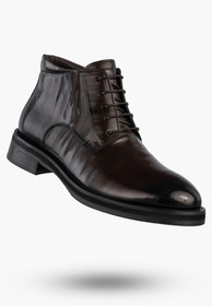 Buty Męskie JOHN DOUBARE Skórzane Botki Trzewiki Eleganckie Brązowe V61B-13-132