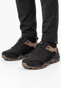 Trekkingowe Buty Męskie DK Softshell Sportowe Terenowe Czarno-Brązowe