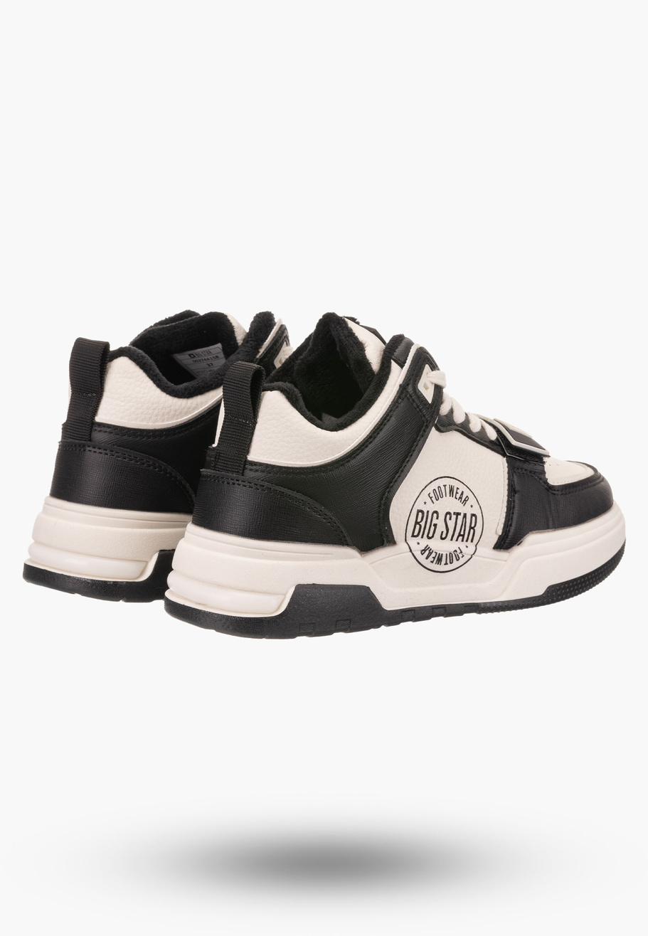 Buty Damskie Big Star Czarno Białe Sneakersy Sportowe OO274A158