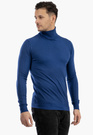 Sweter Męski Golf Elegancki Wiskoza Dopasowany Ciemny Niebieski