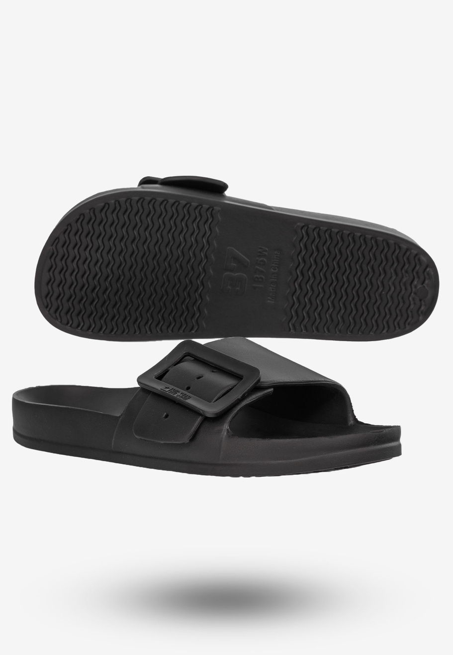 Klapki Damskie Buty BIG STAR Czarne FF274A389