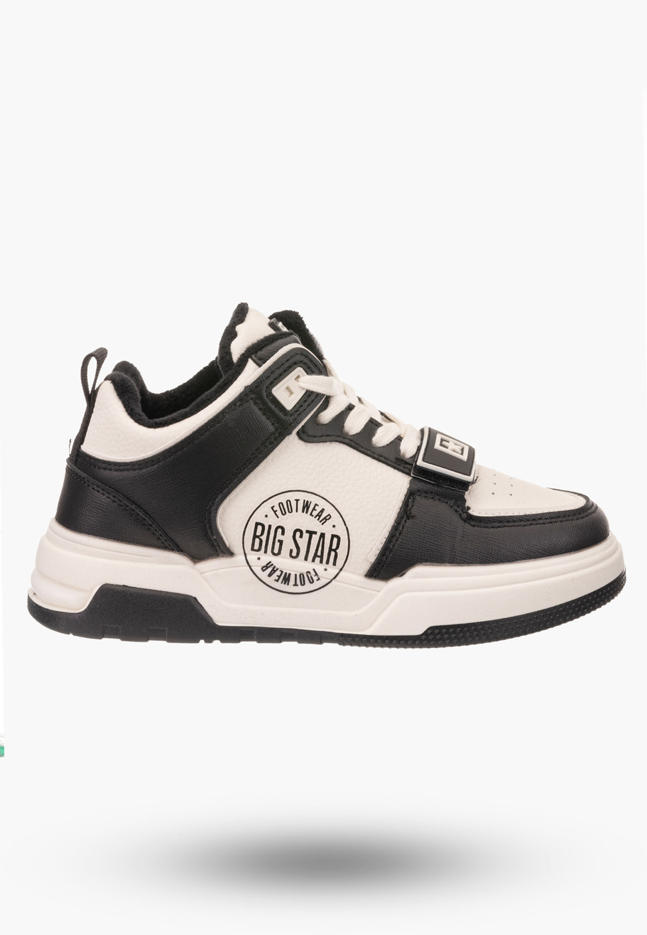 Buty Damskie Big Star Czarno Białe Sneakersy Sportowe OO274A158