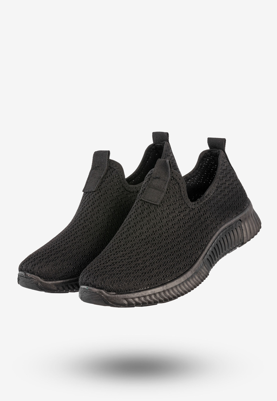 Sneakersy Damskie Wsuwane Buty Sportowe Czarne Funui QH515A