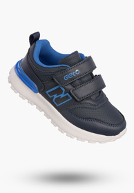 Buty Chłopięce Sneakersy Granatowe Na Rzepy Sportowe Eko Skóra A-525
