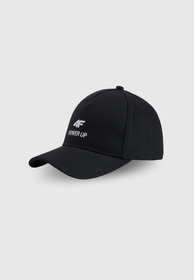 Czapka z Daszkiem 4F Uniseks Baseballówka Bawełniana Czarna 4FWSS26ACABU555