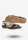 Sandały Damskie Skórzane Buty Na Lato Wygodne Czarne Helios 215