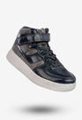 Sneakersy Dziecięce Buty Zimowe Na Rzepy Wysokie Granatowe
