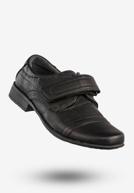 Półbuty Wizytowe Chłopięce Buty Na Rzepy Czarne Apawwa