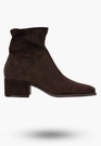 Botki Damskie Buty Wsuwane Eleganckie Stylowe Na Zimę Brązowe
