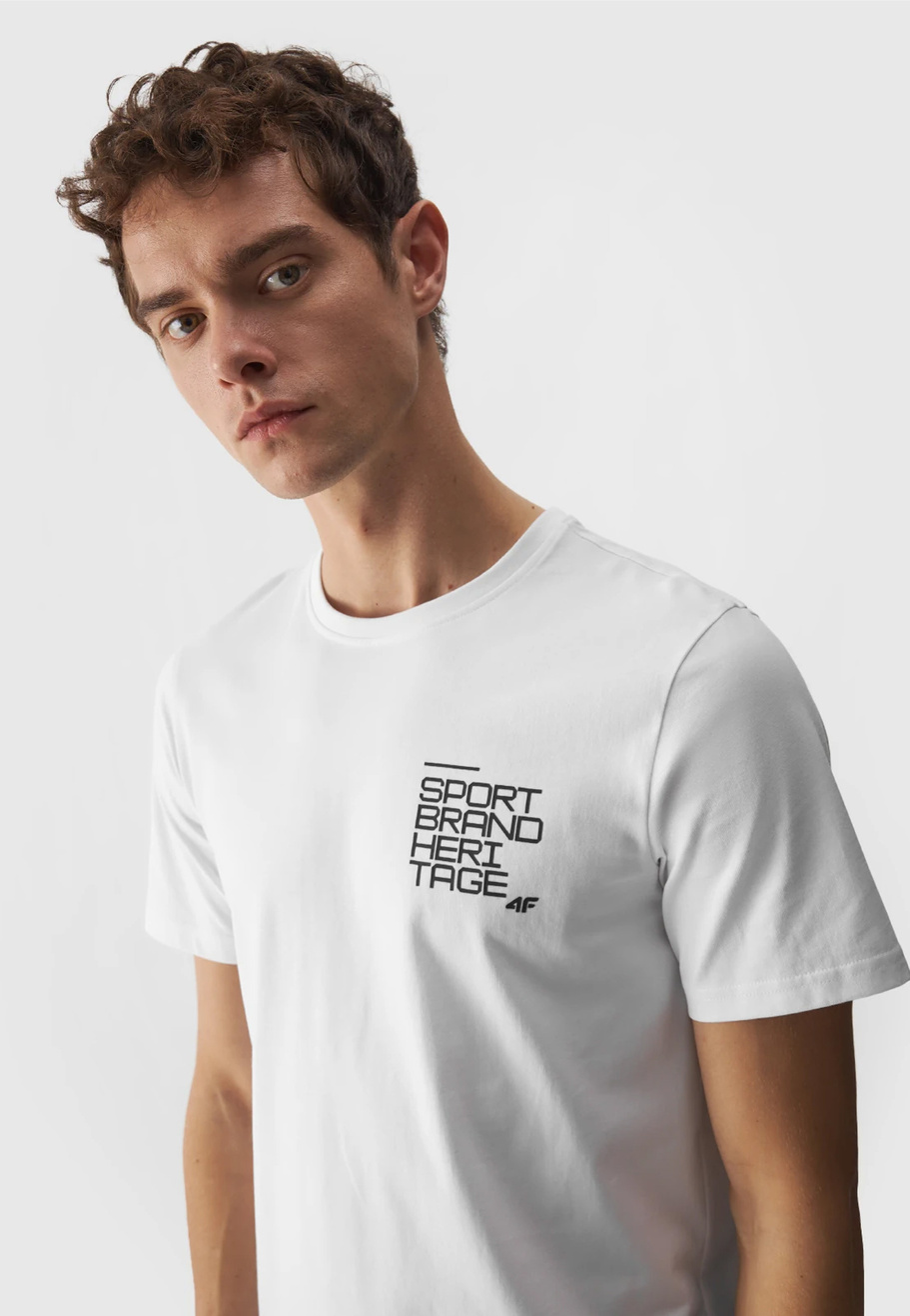 Koszulka Męska 4F T-shirt Biały Logo