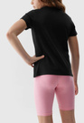 Legginsy Dziewczęce Kolarki 4F dzianinowe różowe 4FJWSS24TTIGF129