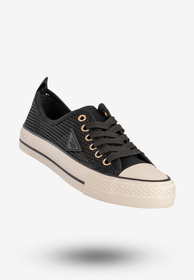 Trampki Damskie Ażurowe Buty Sportowe Czarne MSMG QY838