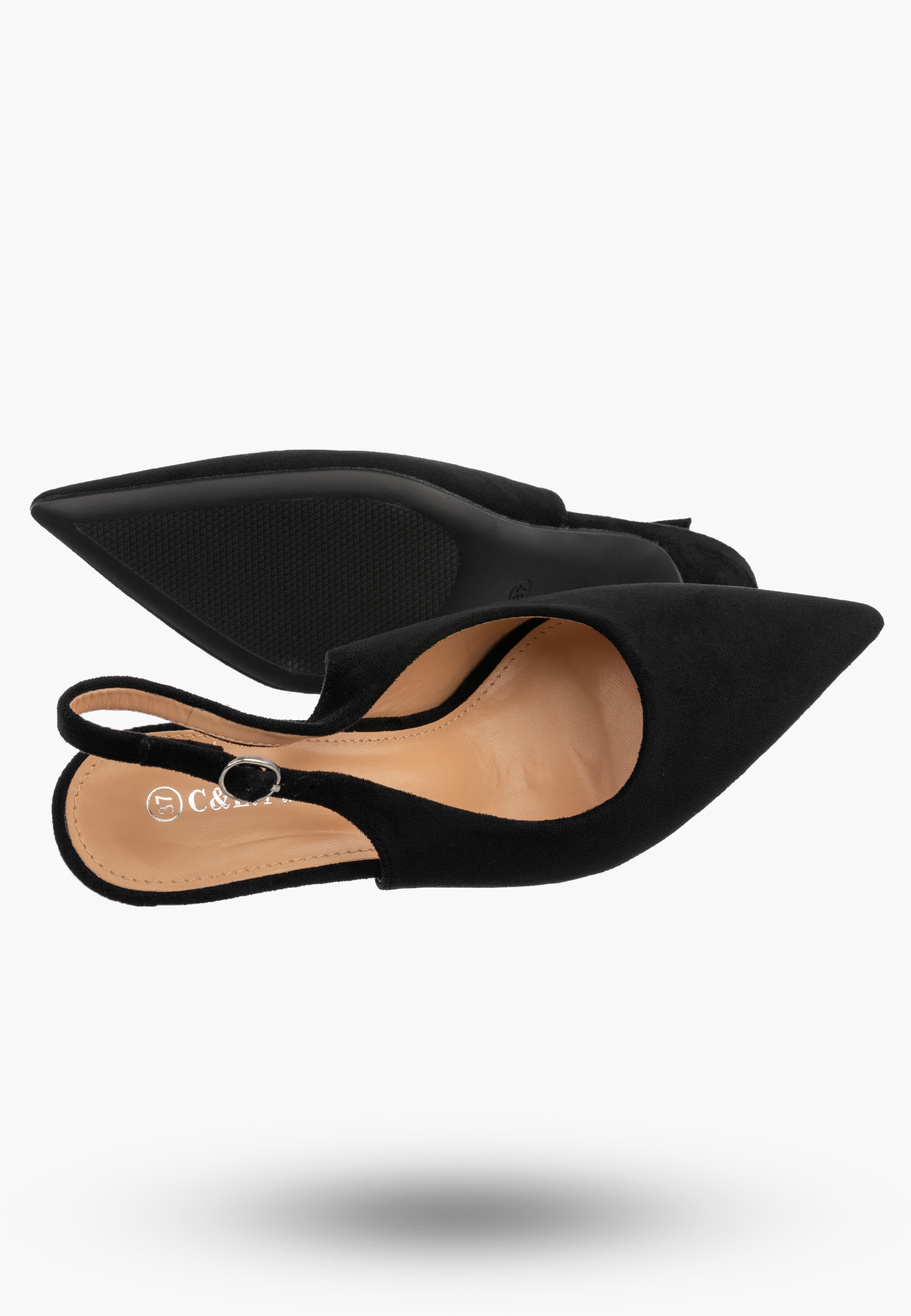 Szpilki Damskie Klasyczne Eleganckie Buty Na Obcasie Czarne