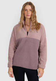 Polar Damski 4F Bluza Ze Stójką Regular Pudrowy Róż 4FWAW25TFLEF421