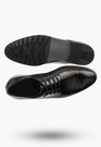 Buty Wizytowe Męskie Skórzane Eleganckie Półbuty JOHN DOUBARE Czarne