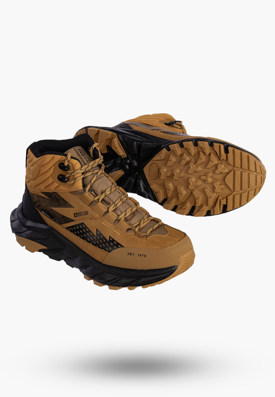 Buty Męskie BIG STAR Wysokie WODOODPORNE Camel Trapery OO174346
