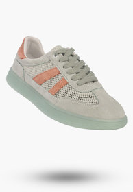 Sneakersy Damskie Buty Skórzane Sportowe Siateczka Półbuty Casual Miętowe Goodin