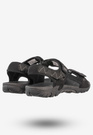 Sandały Męskie Ekoskóra Buty Na Rzepy Letnie DK Czarny/Szary S9507