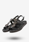Sandały Damskie Ekoskóra Buty Eleganckie Na Lato Czarne Filippo DS6885/25BK