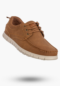 Półbuty Męskie Ekoskóra Buty Casual Skórzana Wkładka Brązowe Badoxx