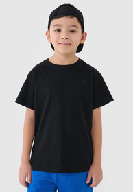 Koszulka Chłopięca 4F T-shirt Czarny 4FJWMM00TTSHM2330