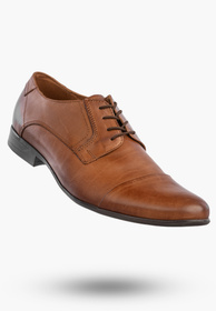 Półbuty Wizytowe Męskie Skórzane Buty Eleganckie Wygodne Brązowe Lavardii
