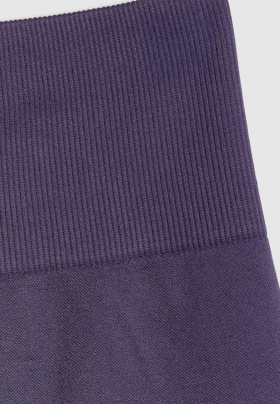 Kolarki Damskie 4F Sportowe Legginsy Szybkoschnące Bezszwowe Treningowe Fioletowe 4FWSS26TFSTF109