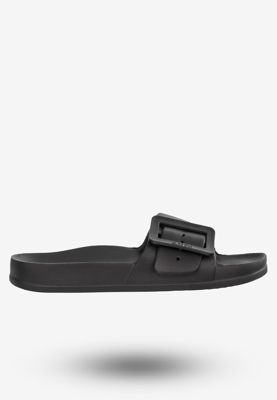 Klapki Damskie Buty BIG STAR Czarne FF274A389