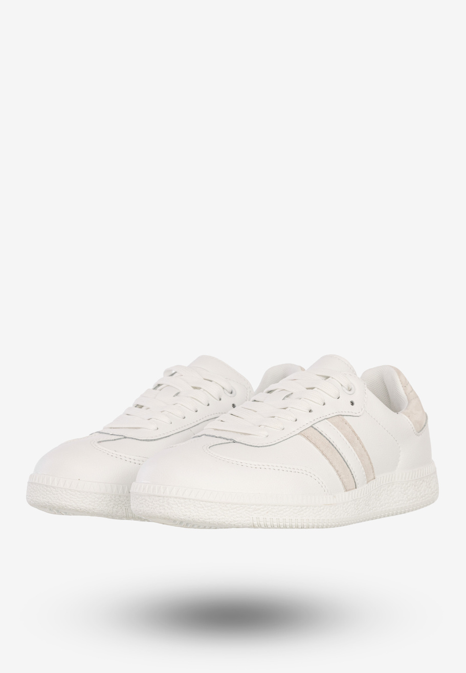 Sneakersy Damskie Skórzane Buty Sportowe Białe DK Sandro