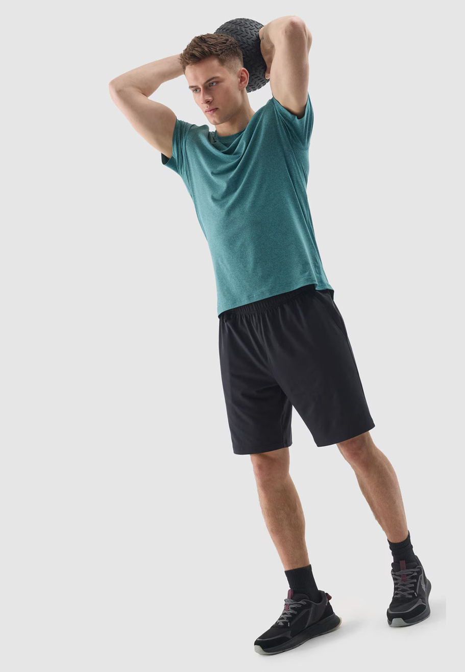 Spodenki Męskie 4F Sportowe Funkcyjne Treningowe Czarne 4FWSS24TFSHM383