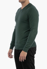 Sweter Męski Elegancki Klasyczny w serek Zielony S2005